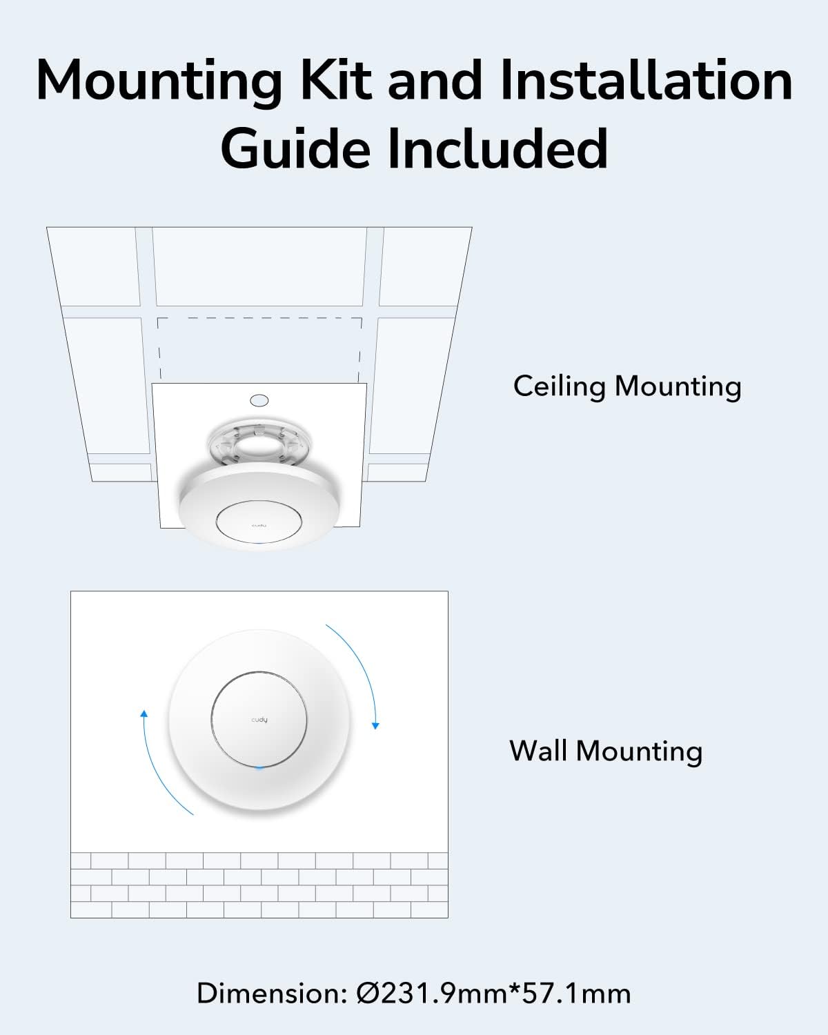 Cudy AC1200 Gigabit Wireless Access Point - Image 4
