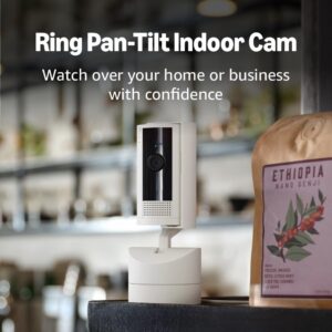 Ring Pan-Tilt Indoor Cam | See all around your home or business with 360° pan coverage