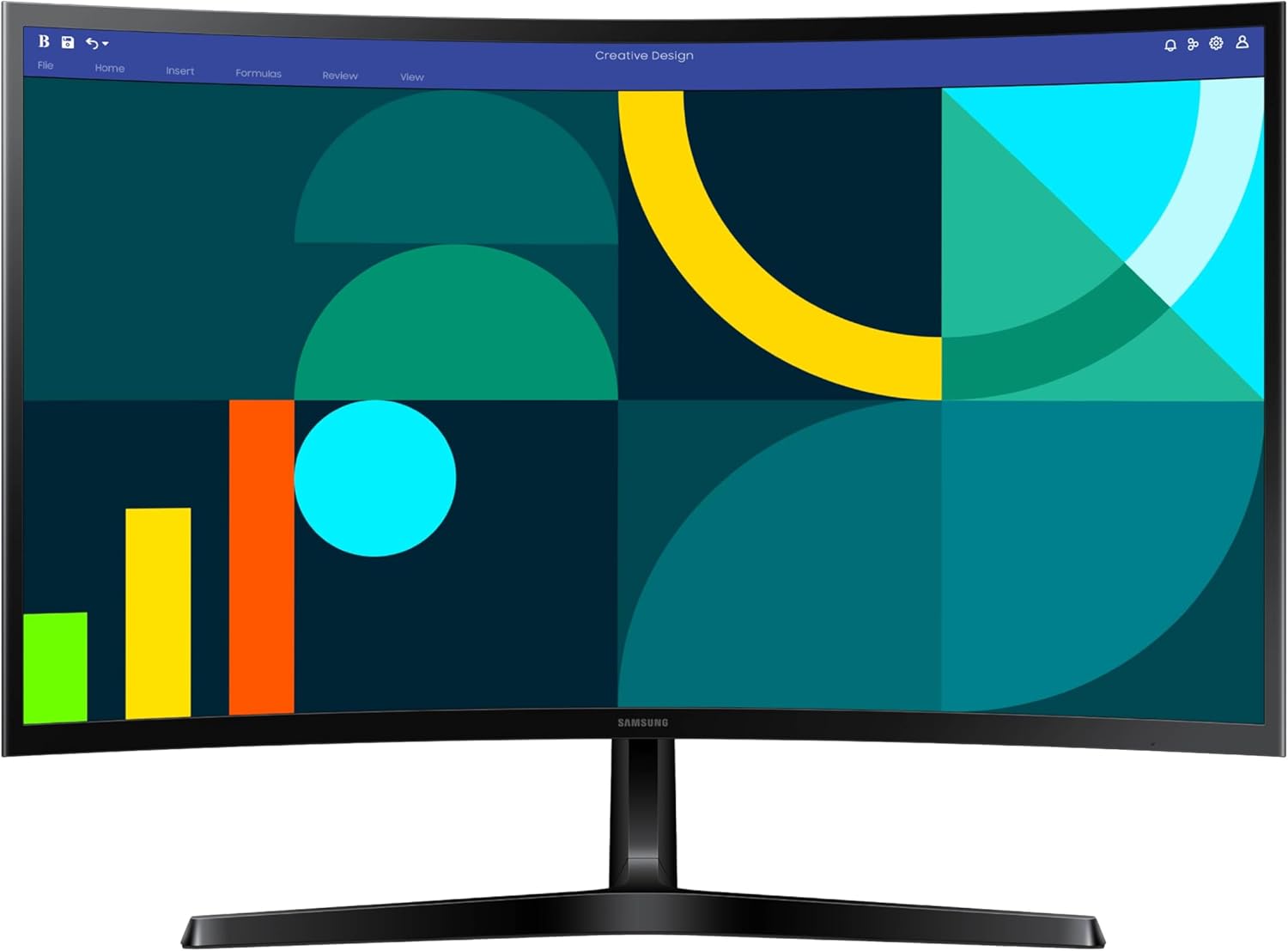 Samsung 27" Essential S3 (S36GD) Series FHD 1800R Curved Computer Monitor - Image 7