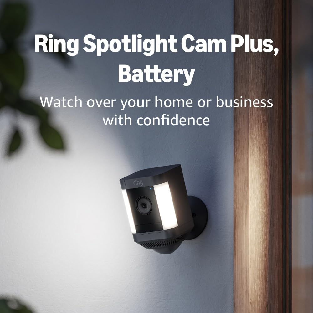 Ring Spotlight Cam Plus, Battery Home or business