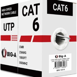 Big-A - Bulk Cat6 Cable 1000ft