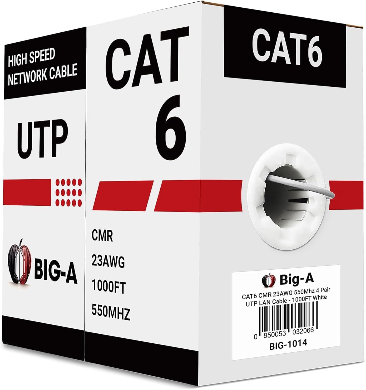 Big-A - Bulk Cat6 Cable 1000ft