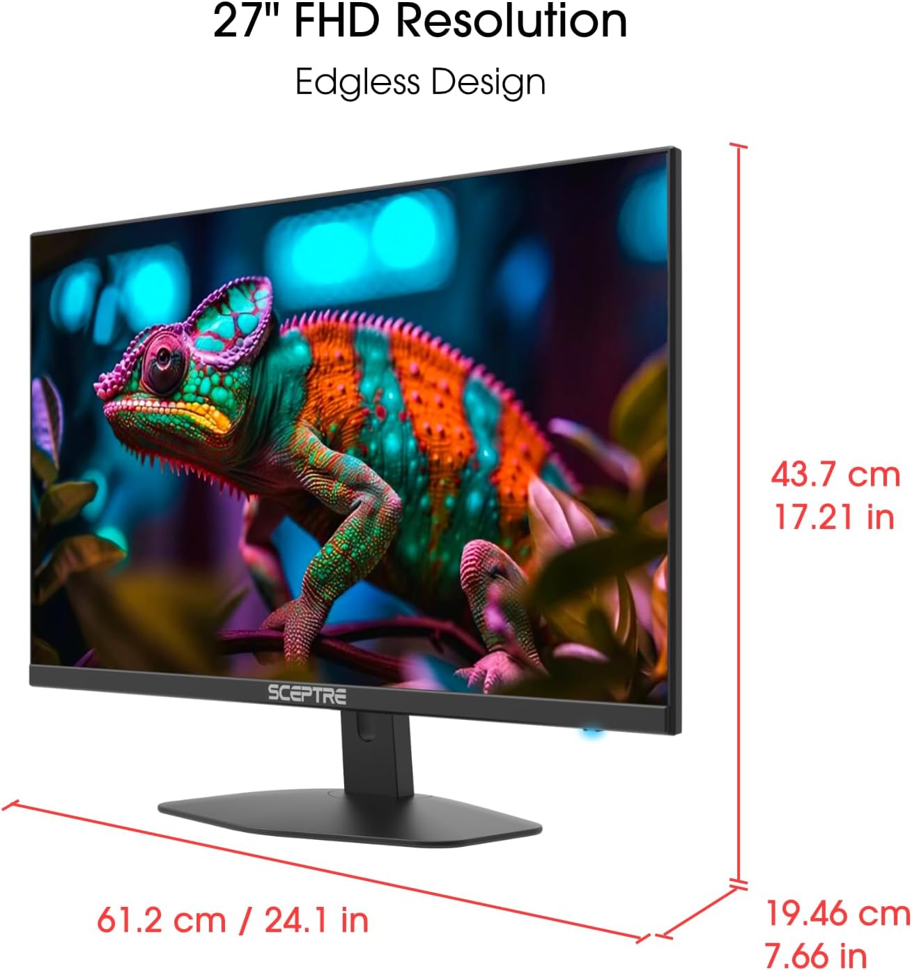 Sceptre New 27-inch Gaming Monitor 100Hz 1ms DisplayPort HDMI x2 - Image 3
