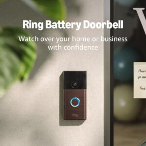 Ring Battery Doorbell | Home or business security with Head-to-Toe Video