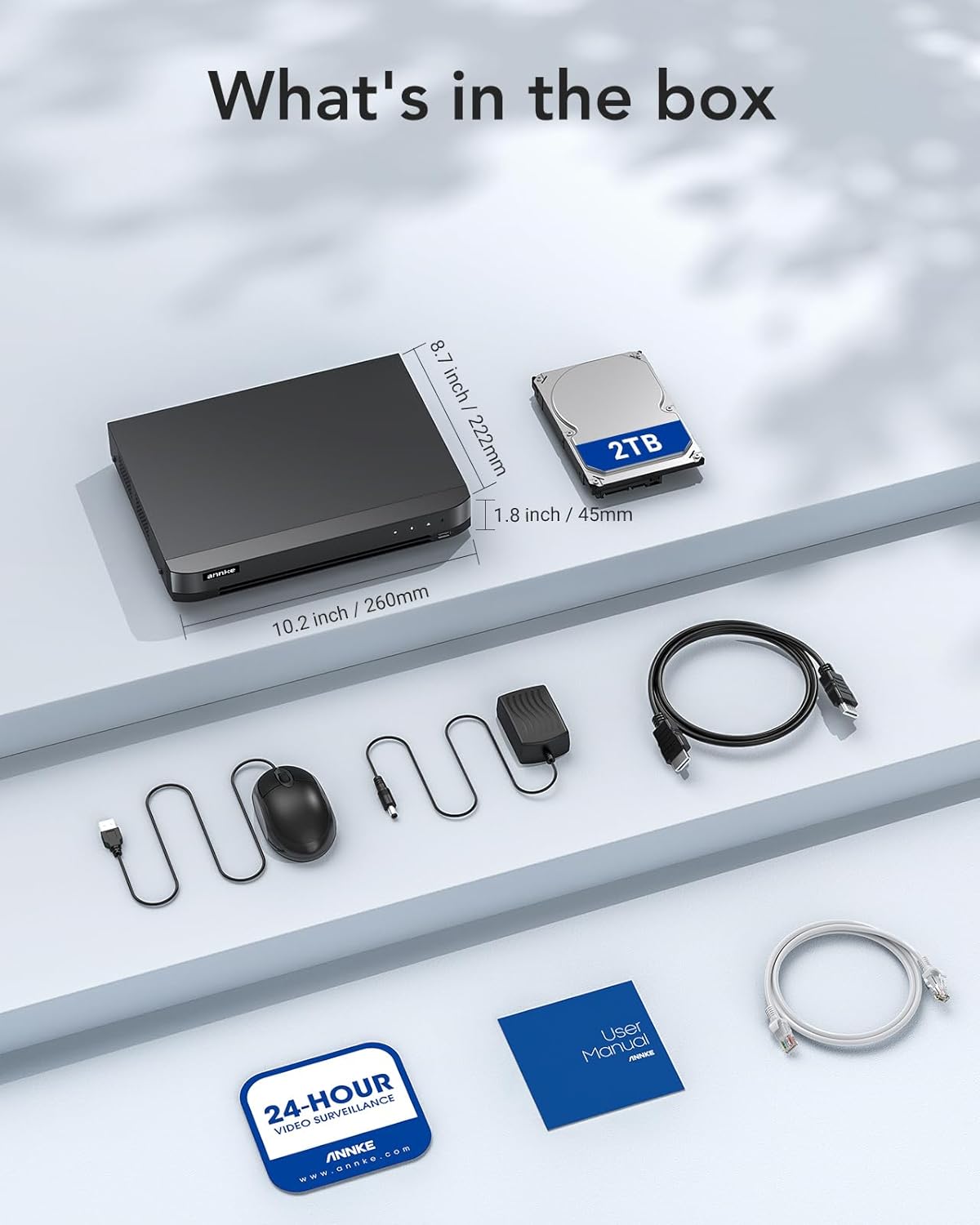 ANNKE 16CH 1080P Lite Hybrid 5-in-1(TVI/AHD/CVI/CVBS/IPC) CCTV DVR - Image 2