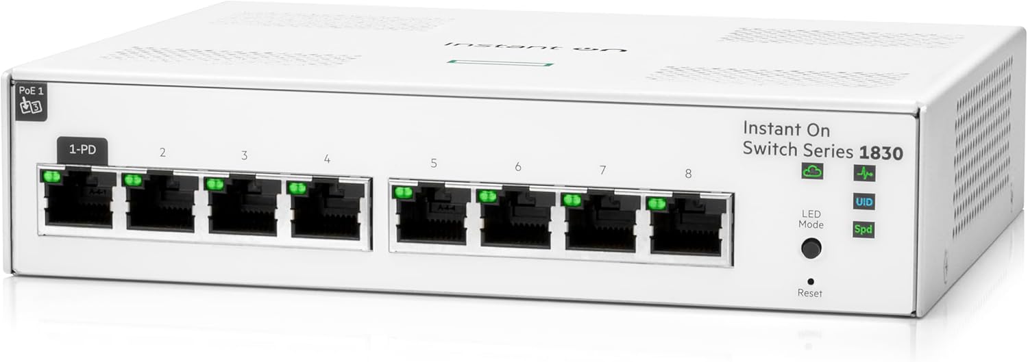 Aruba Instant On 1830 8-Port Gb Smart Switch | Fanless | US Cord (JL810A#ABA) - Image 6