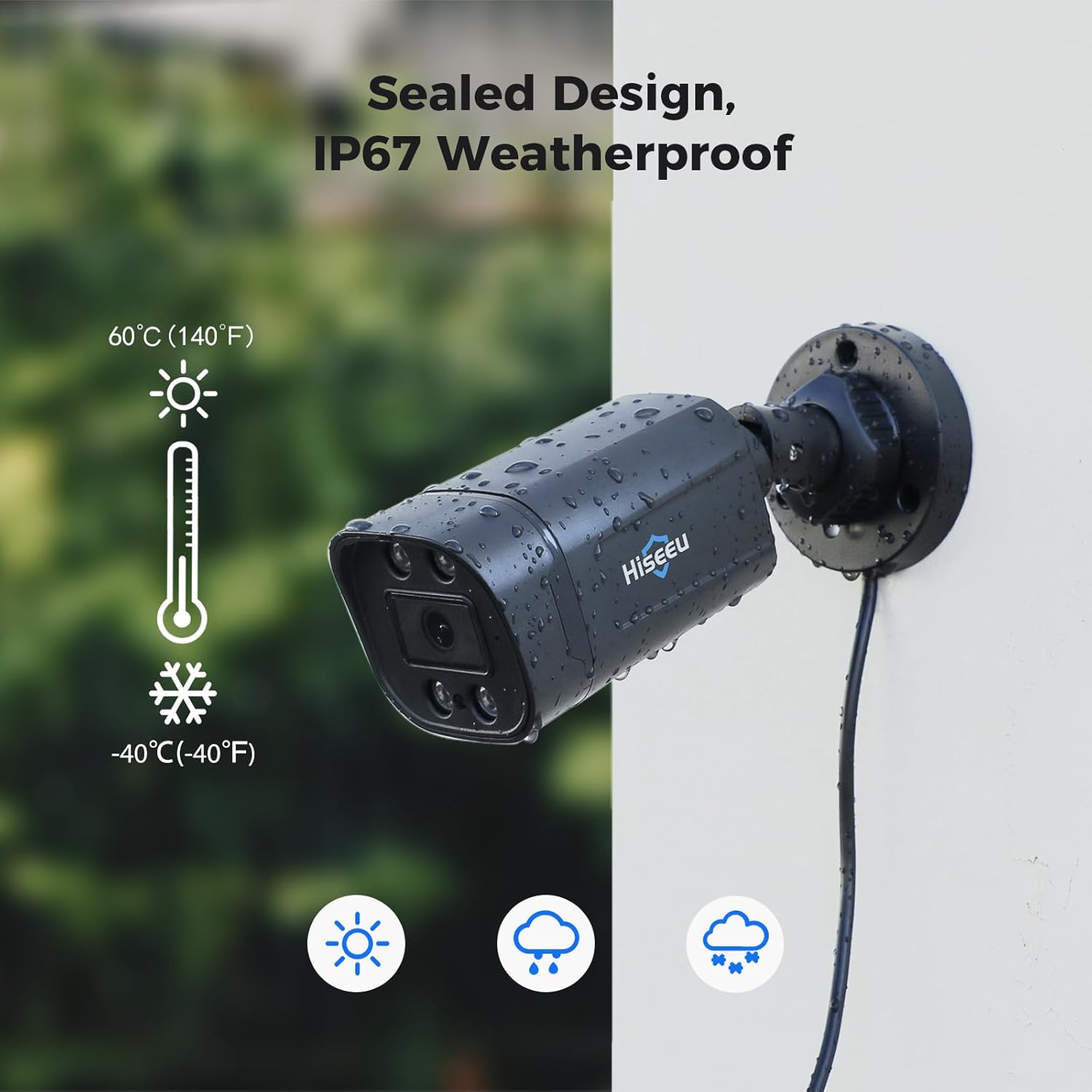 Hiseeu 3K Wired Outdoor Security Camera System - Image 3