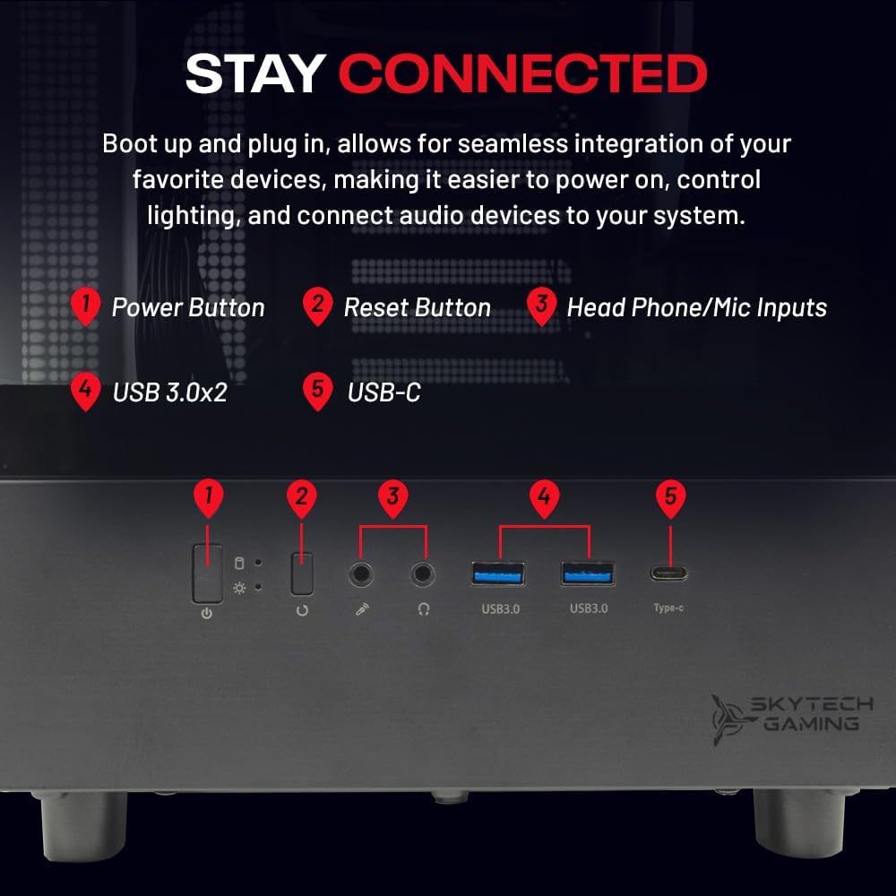 Skytech Gaming Azure 3 Desktop PC - Image 3