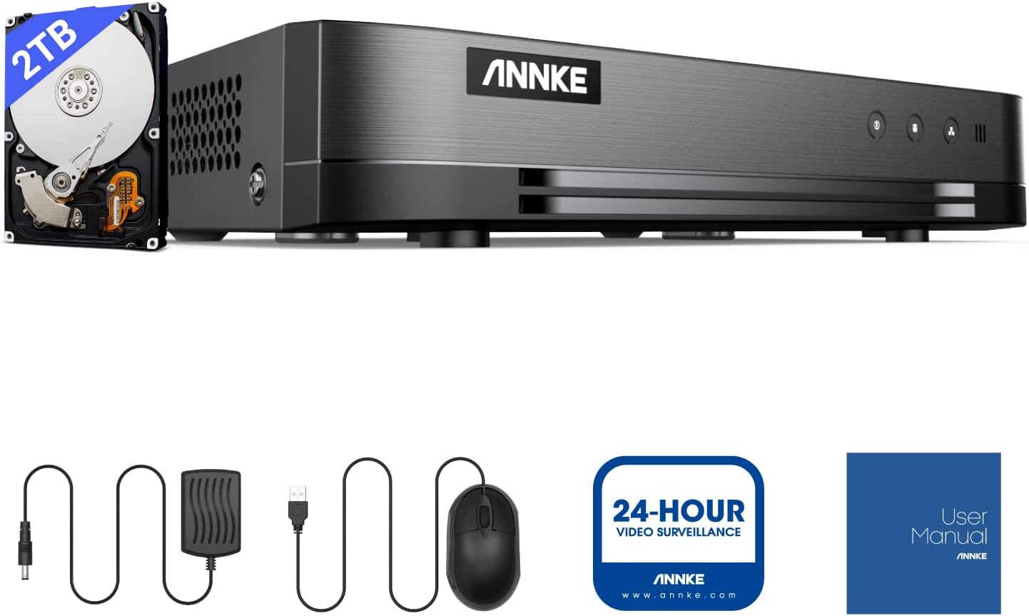 ANNKE 16CH 1080P Lite Hybrid 5-in-1(TVI/AHD/CVI/CVBS/IPC) CCTV DVR - Image 8