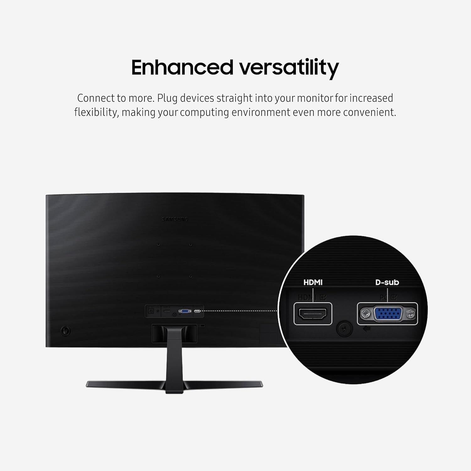 Samsung 27" Essential S3 (S36GD) Series FHD 1800R Curved Computer Monitor - Image 10