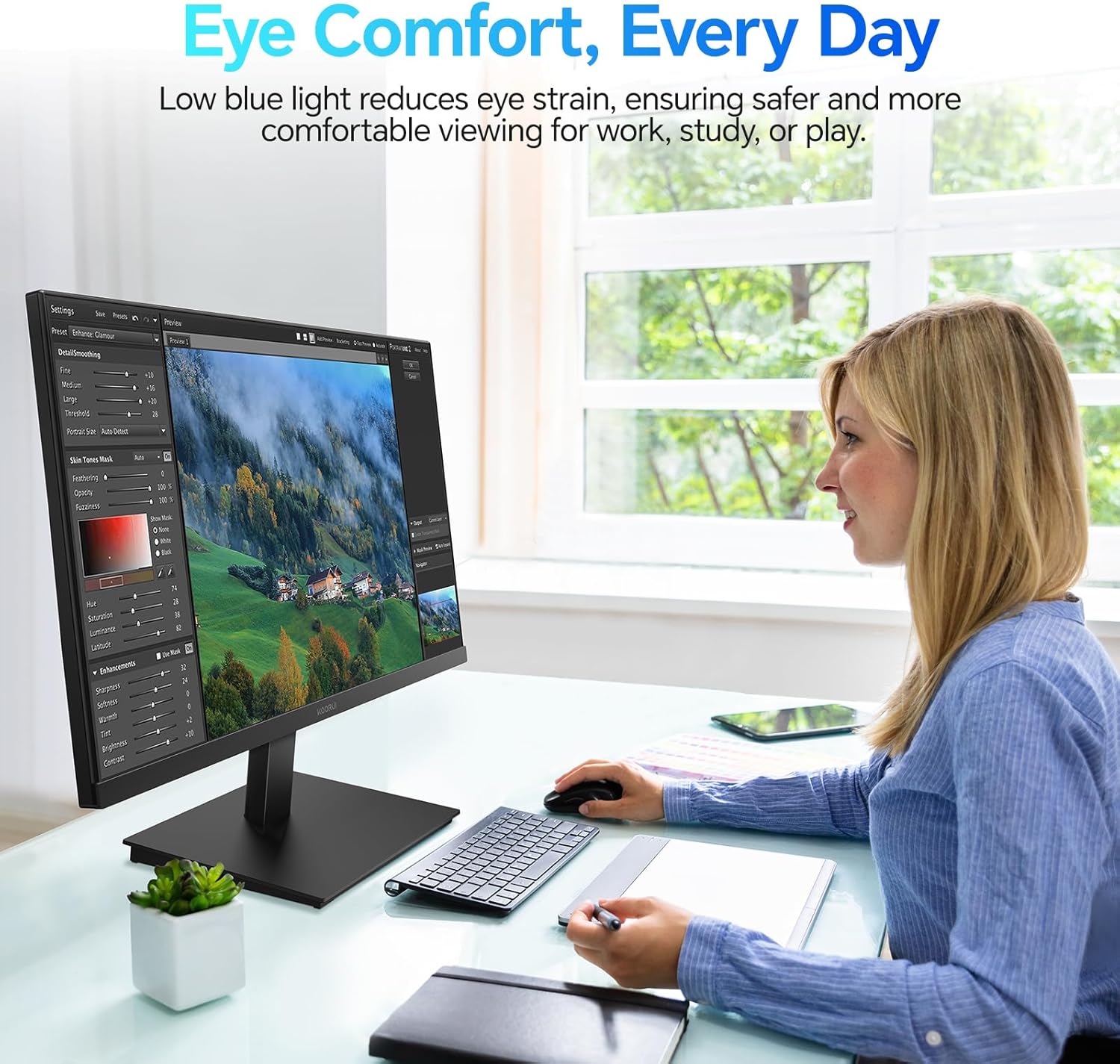 KOORUI 22 Inch Computer Monitor Full HD 1080P 100Hz - Image 3