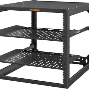 Perlegear 10U Open Frame Network Rack