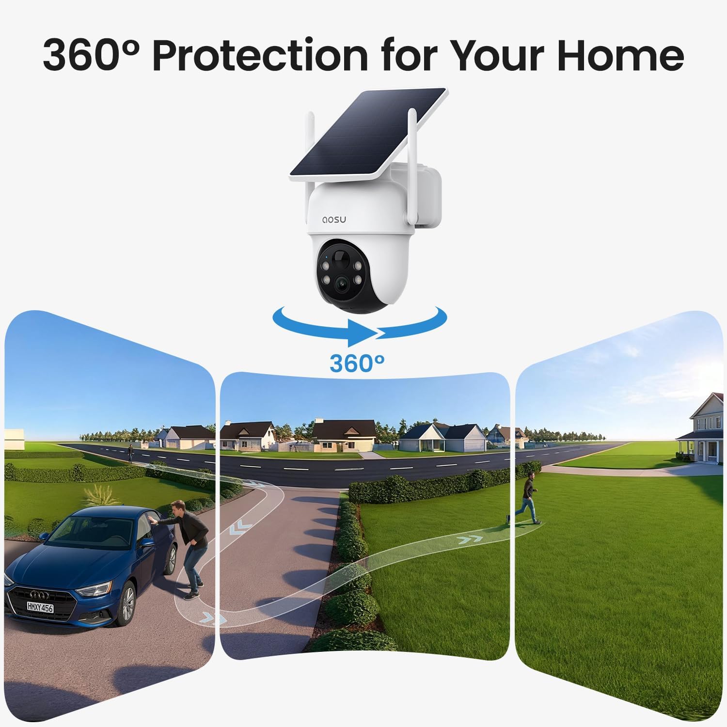 AOSU Security Cameras Outdoor Wireless, 4 Cam-Kit - Image 7