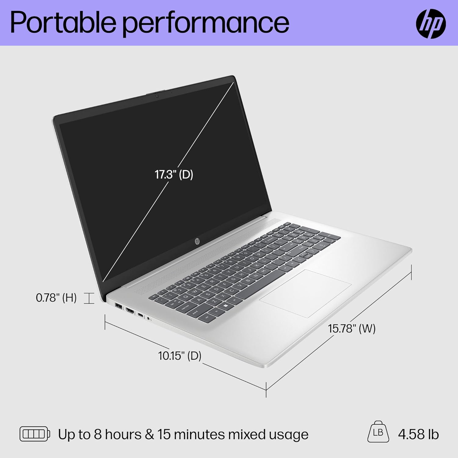 HP 17.3 inch Laptop, FHD Display - Image 7