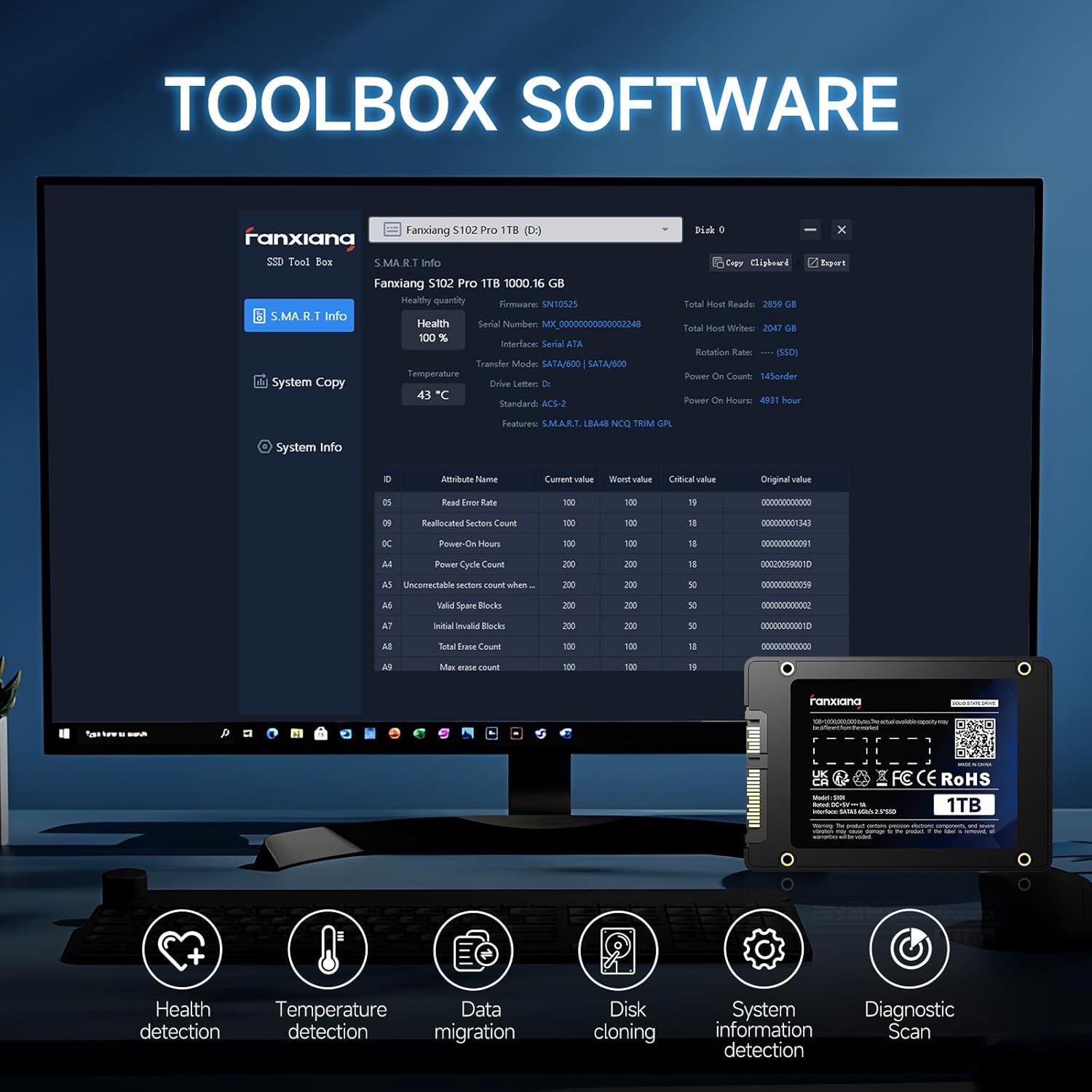 S101 1TB SSD SATA SSD 1TB Internal Solid State Drive - Image 6