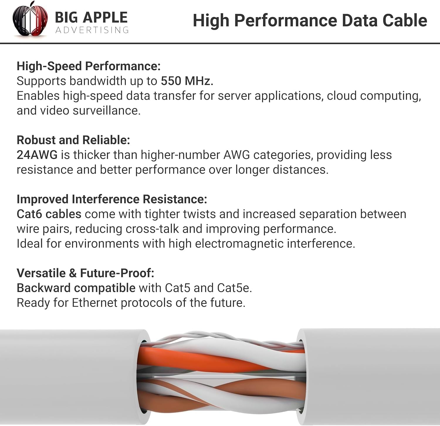 Big-A - Bulk Cat6 Cable 1000ft - Image 5