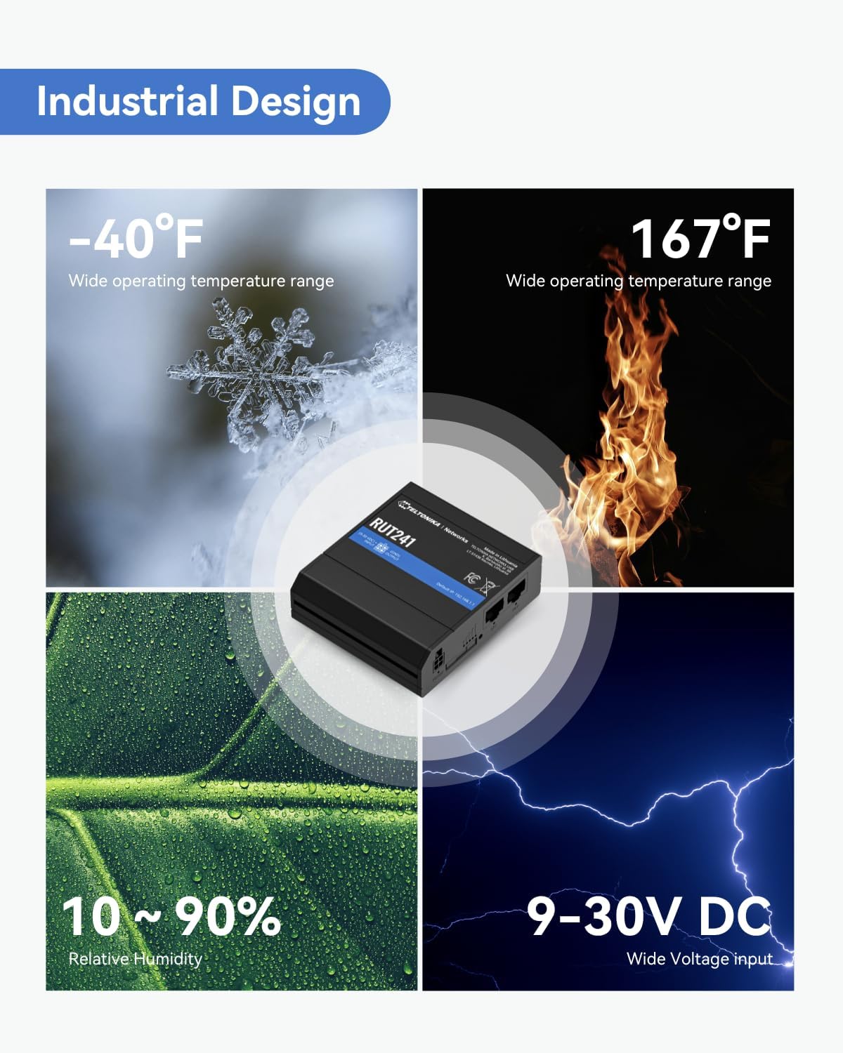 Teltonika RUT241098000 (US Version) Industrial 4G LTE Cellular Router - Image 4