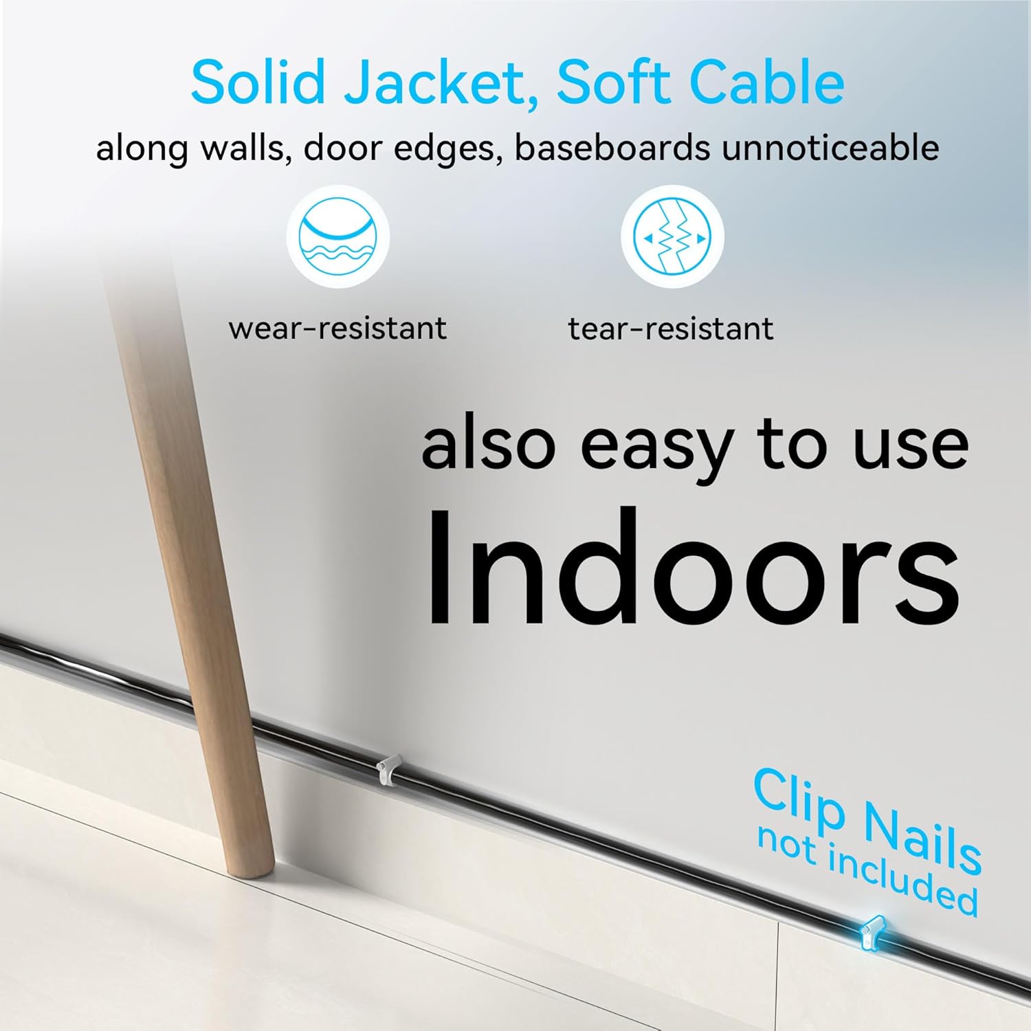 Cat6a Ethernet Cable Slim 100ft Outdoor&Indoor - Image 5