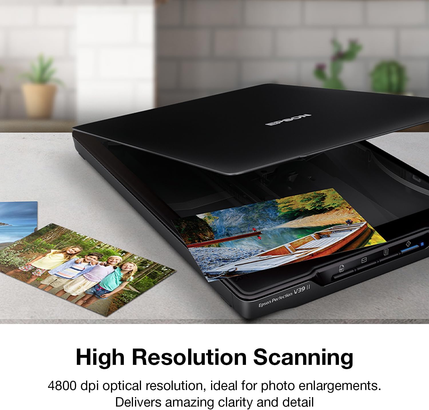 Epson - Perfection V39 II - Color Photo and Document Flatbed Scanner - Image 8