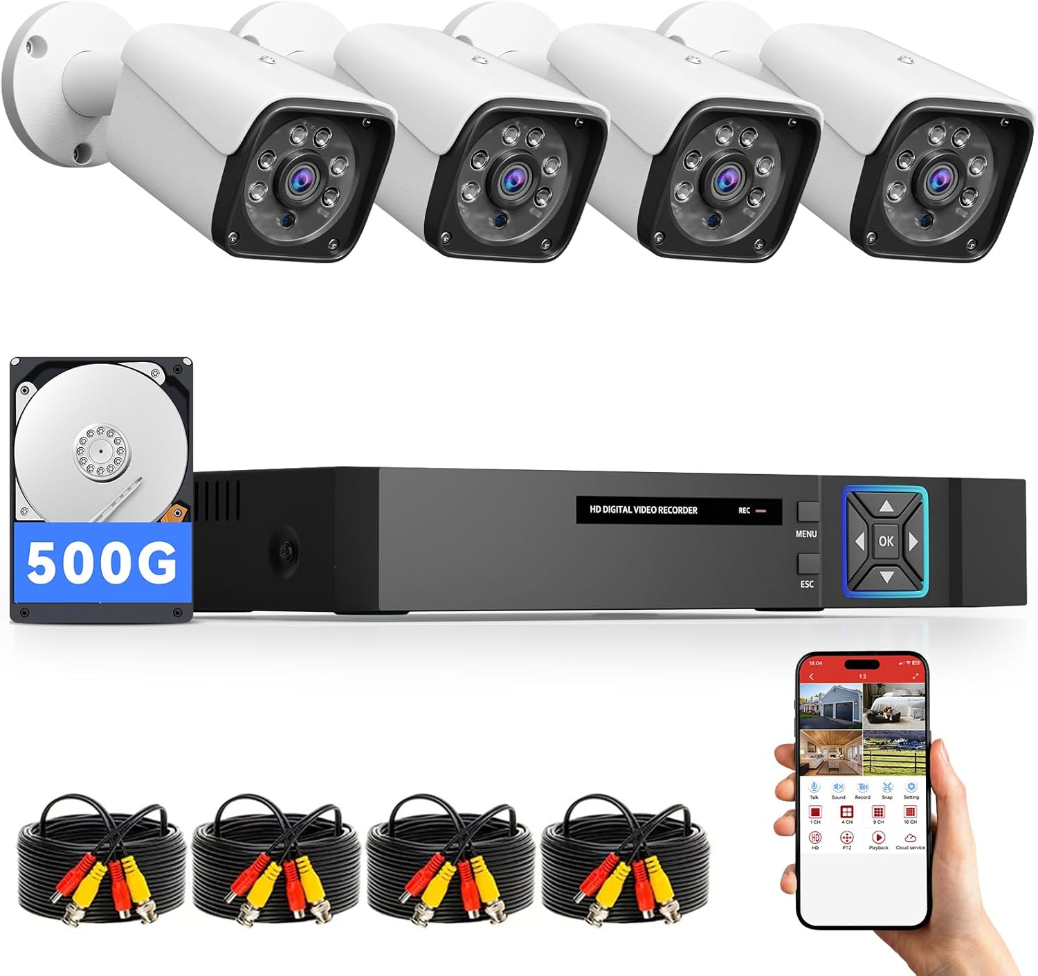 Wired Security Camera System Outdoor