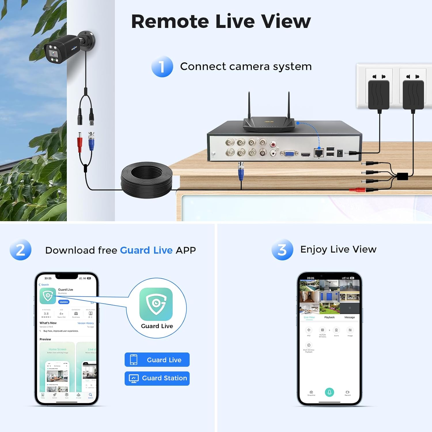 Hiseeu 3K Wired Outdoor Security Camera System - Image 6