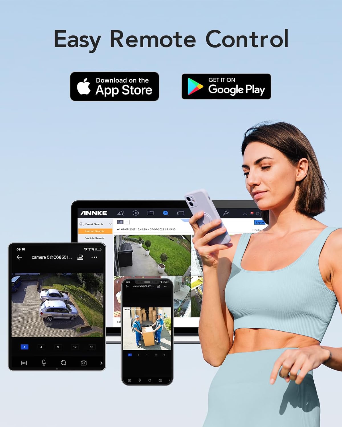 ANNKE 16CH 1080P Lite Hybrid 5-in-1(TVI/AHD/CVI/CVBS/IPC) CCTV DVR - Image 5