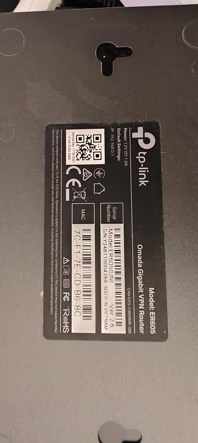 TP-Link ER605 V2 Wired Gigabit VPN Router - Image 6