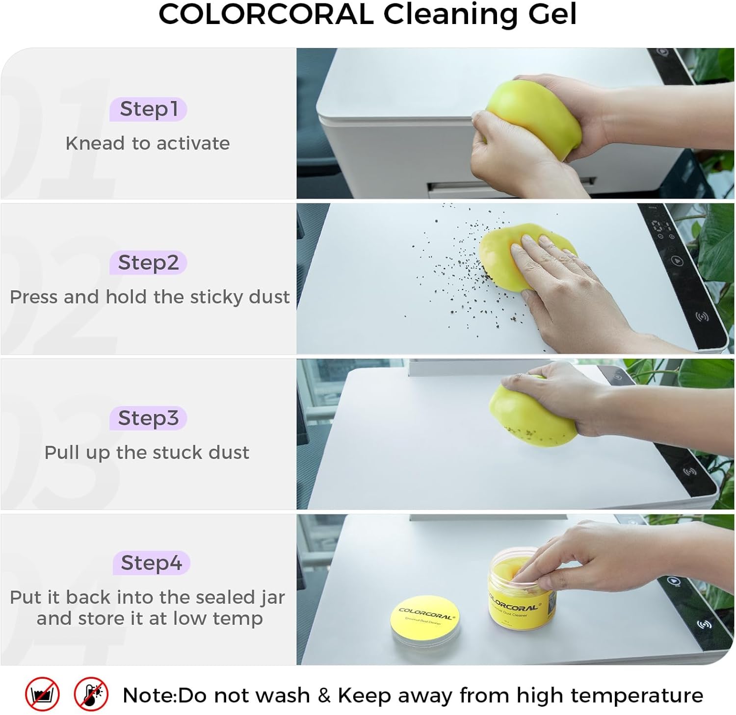 COLORCORAL Cleaning Gel Universal Dust Cleaner for PC - Image 3