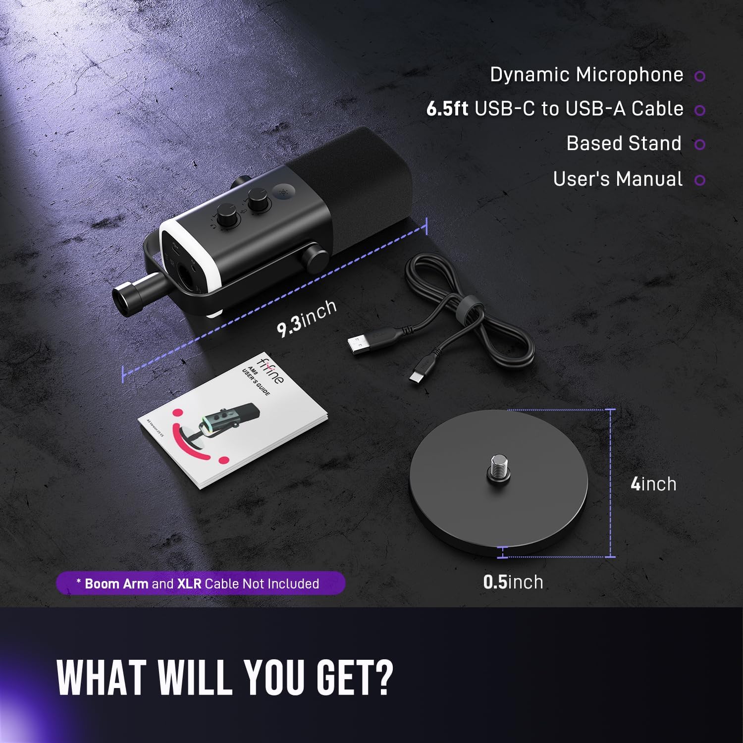 FIFINE USB/XLR Dynamic Microphone for Podcast Recording - Image 2