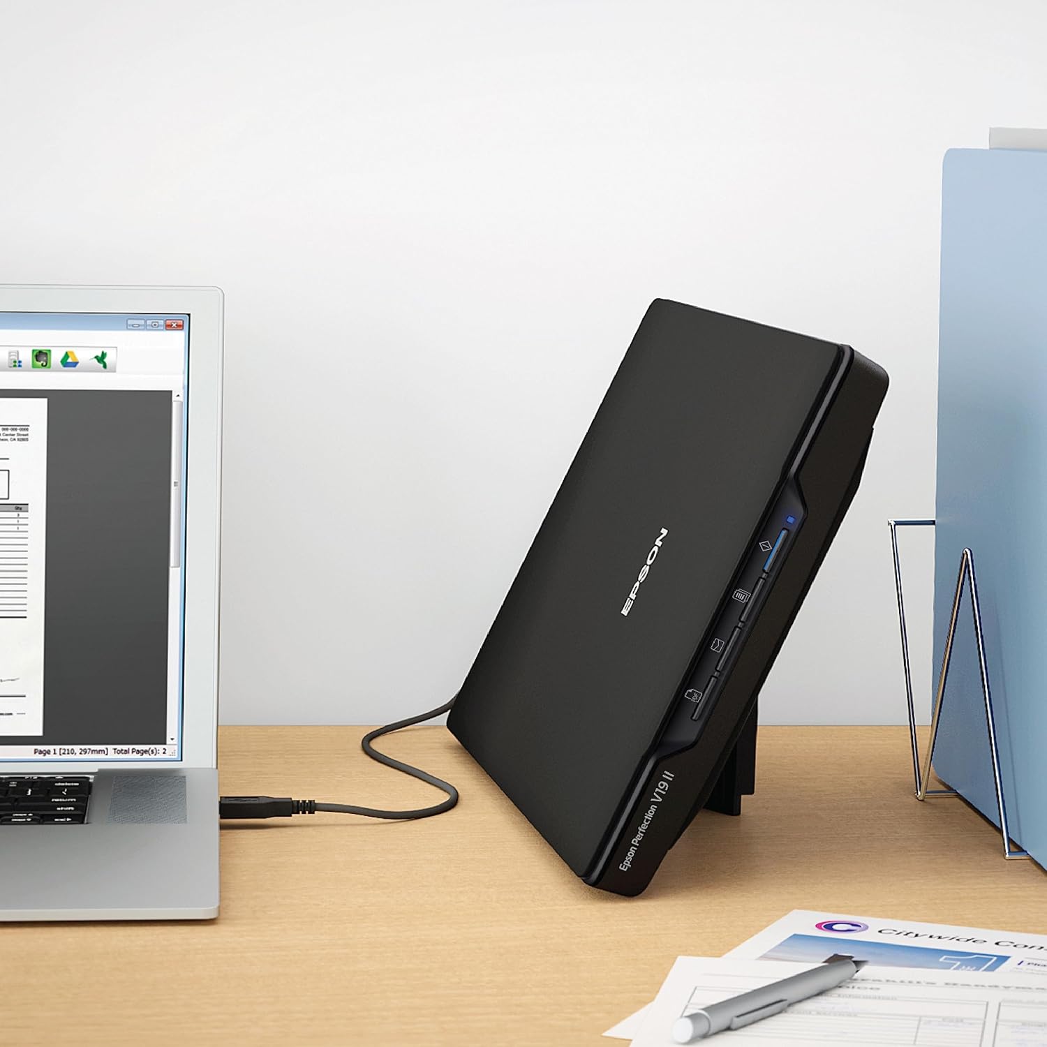 Epson Perfection V19 II Color Photo and Document Flatbed Scanner - Image 6