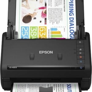 Epson Workforce ES-400 II Color Duplex Desktop Document Scanner for PC and Mac