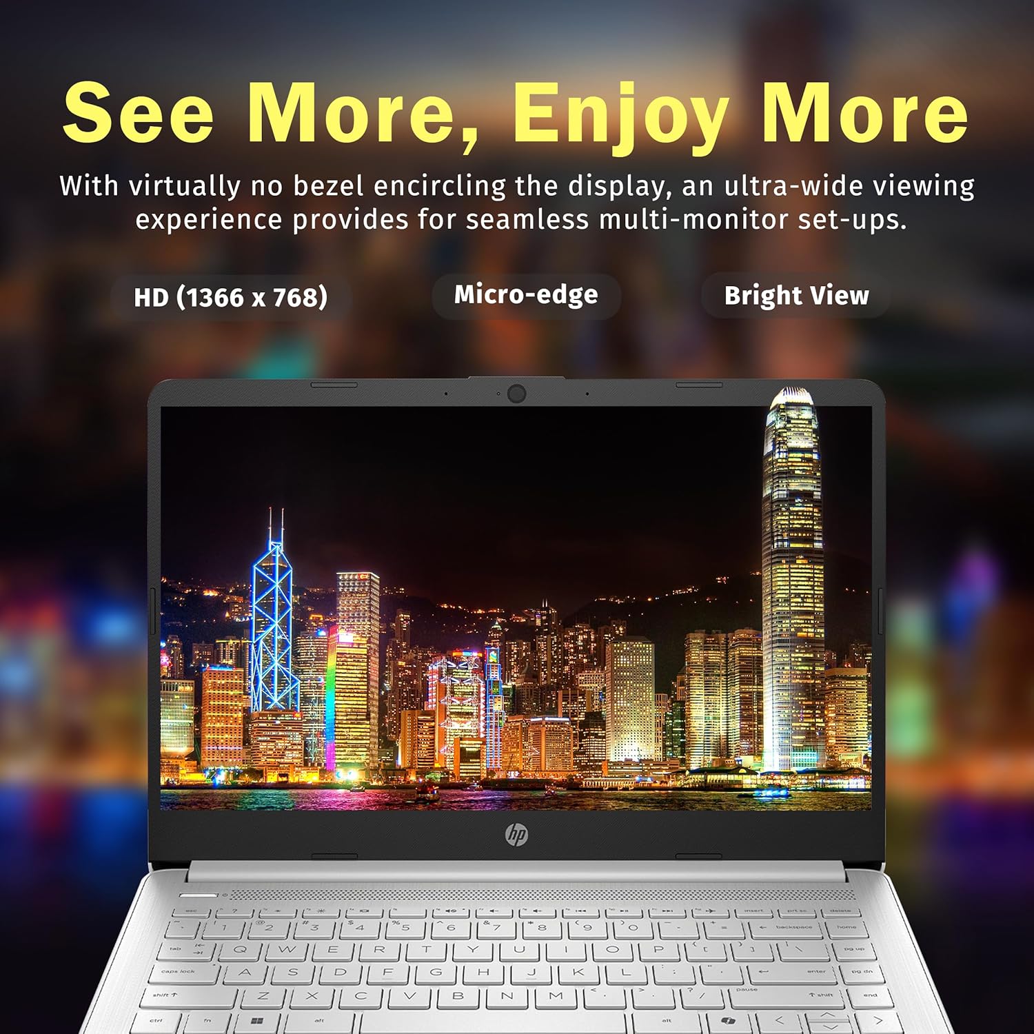 HP Stream 14" HD BrightView Laptop, Intel Celeron N150 - Image 6