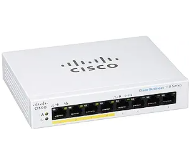 Cisco Business CBS110-8PP-D Unmanaged Switch