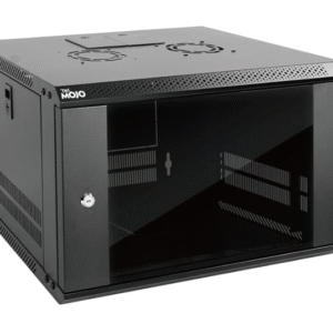 Tecmojo 6U Wall Mount Server Cabinet IT Network Rack Enclosure Lockable Door and Side Panels Black