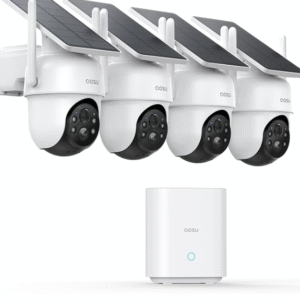 AOSU Security Cameras Outdoor Wireless, 4 Cam-Kit