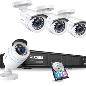 ZOSI H.265+ Full 1080p Home Security Camera System