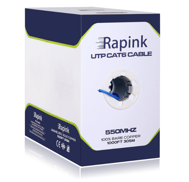 Rapink Cat6 Ethernet Cable 1000ft