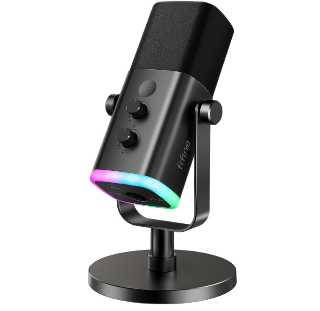 FIFINE USB/XLR Dynamic Microphone for Podcast Recording
