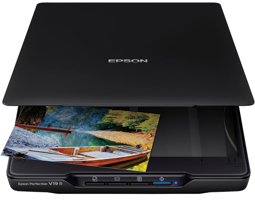 Epson Perfection V19 II Color Photo and Document Flatbed Scanner