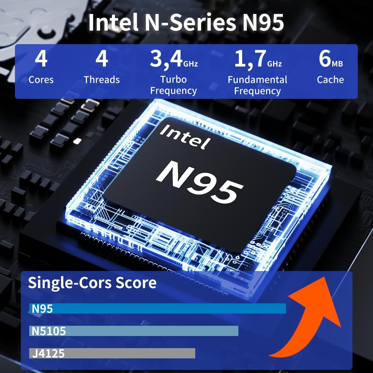 Gaming Laptop 15.6" FHD,Intel N95 Turbo Boost - Image 6