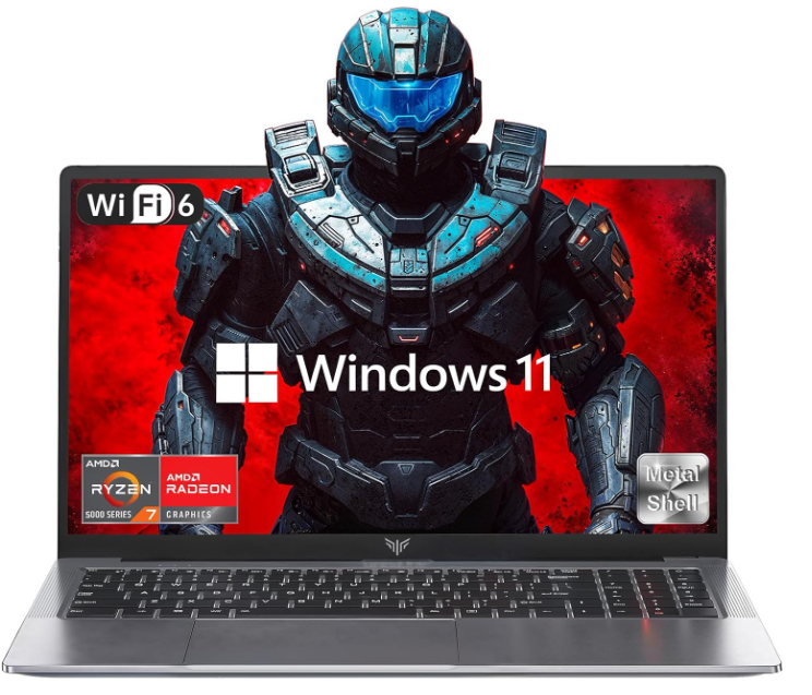 2025 Gaming Laptop, 15.6inch Laptop Computer with AMD Ryzen 7 5700U