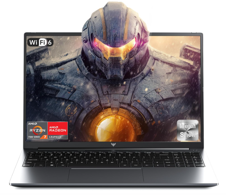 Gaming Laptop, 16.0inch Laptop Computer with AMD Ryzen 7